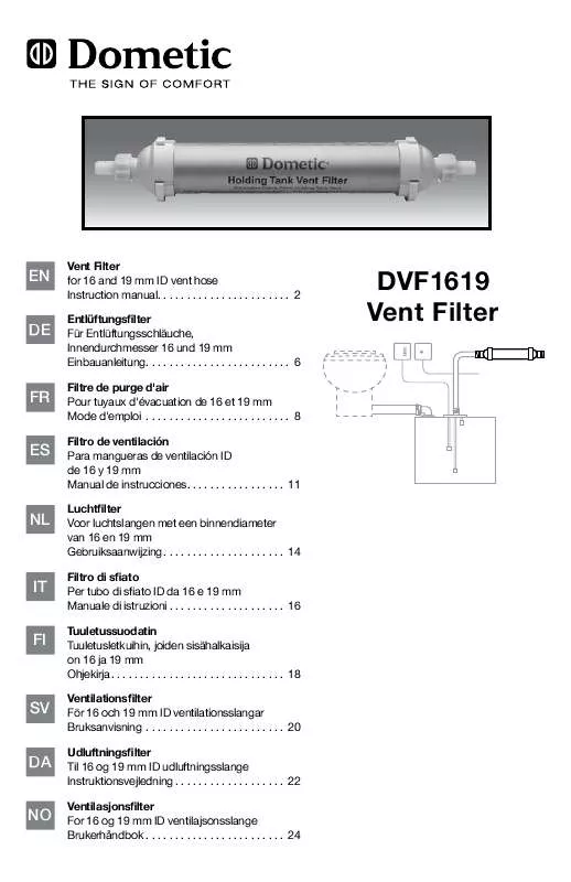 Mode d'emploi DOMETIC DVF1619