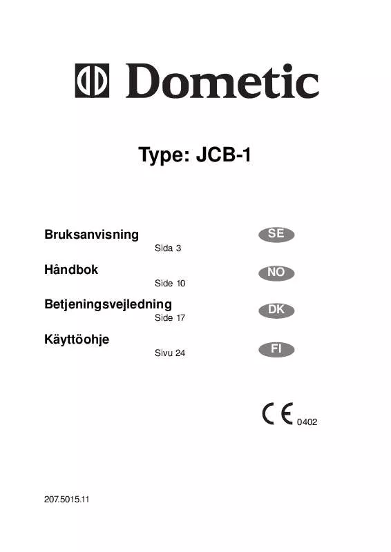 Mode d'emploi DOMETIC RC1600 EGP