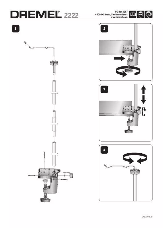 Mode d'emploi DREMEL 2222 SHAFT TOOL HOLDER