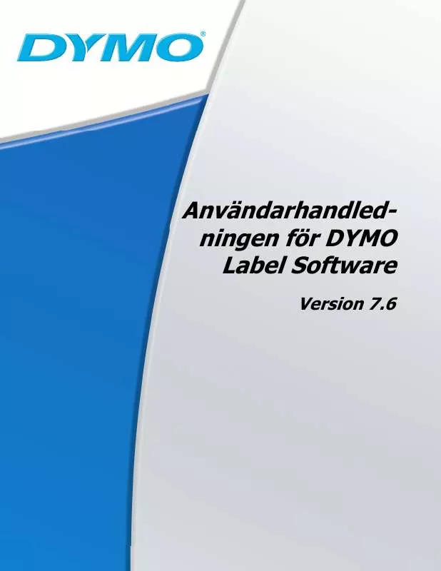 Mode d'emploi DYMO LABEL SOFTWARE V7.6