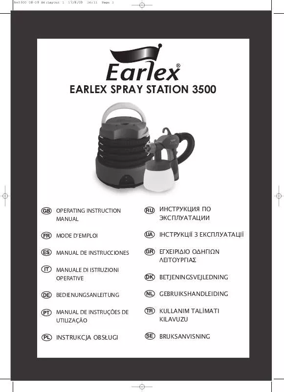 Mode d'emploi EARLEX SPRAY STATION 3500_