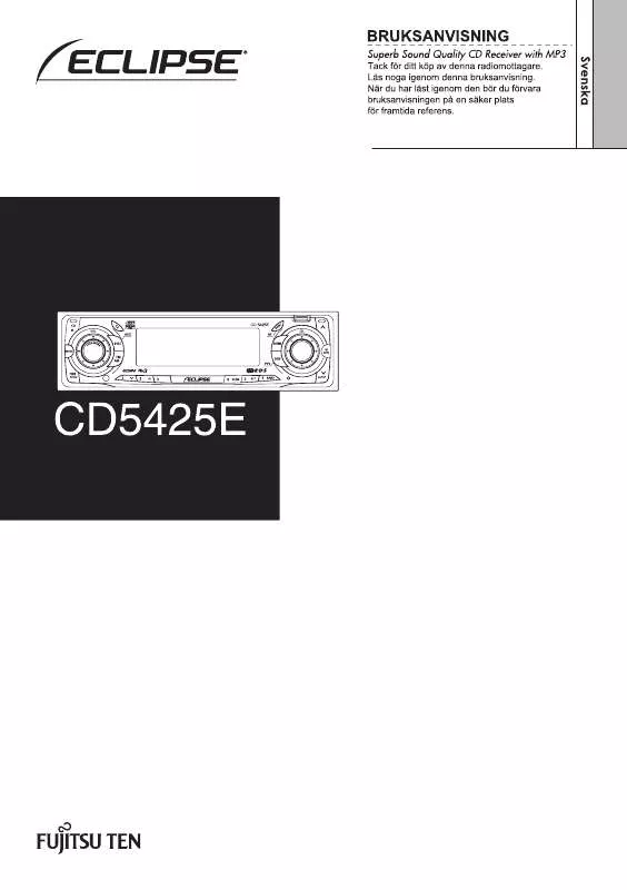 Mode d'emploi ECLIPSE CD5425E