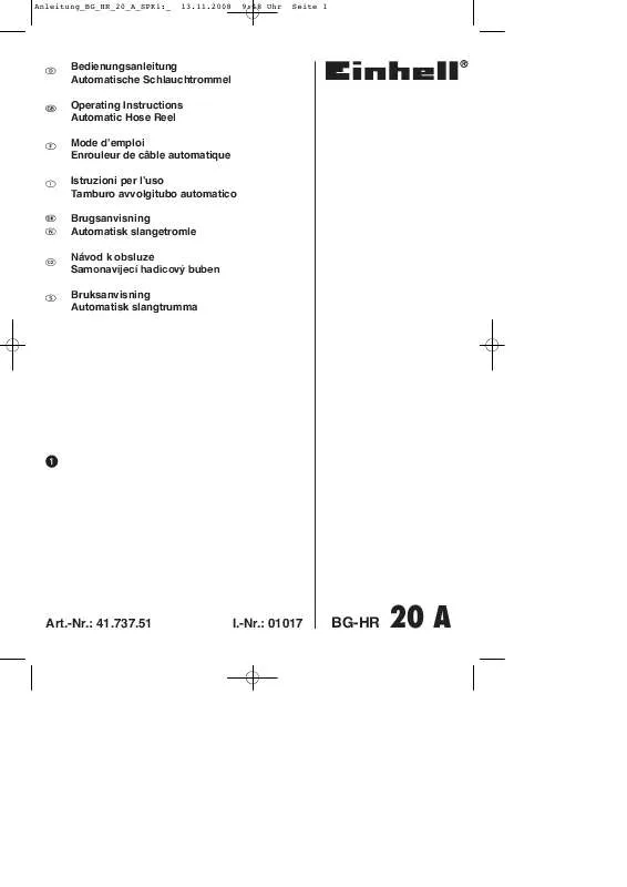 Mode d'emploi EINHELL BG-HR 20 A