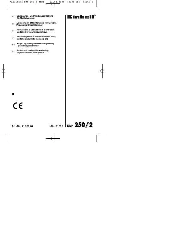 Mode d'emploi EINHELL DMH 250-2