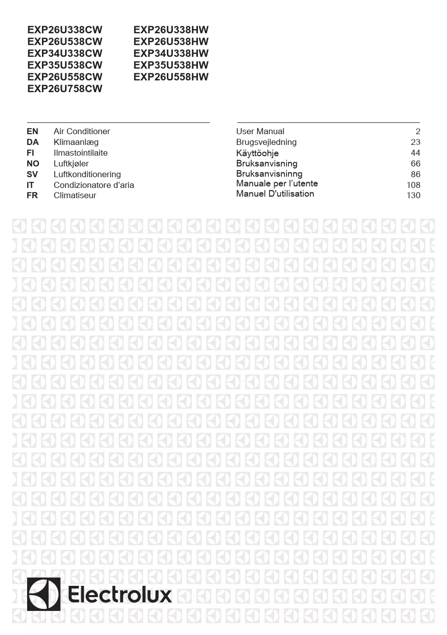 Mode d'emploi ELECTROLUX CHILLFLEX PRO EXP26U338CW