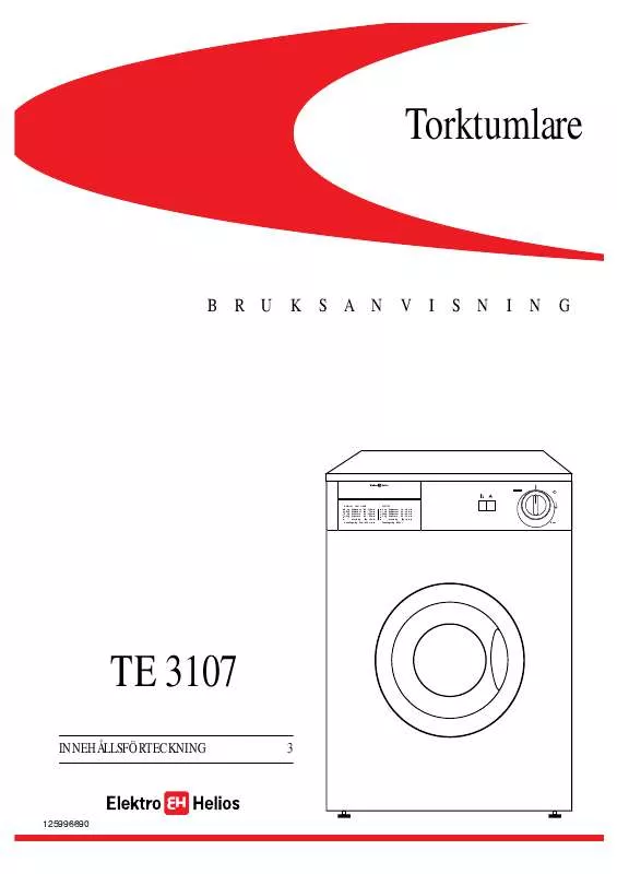 Mode d'emploi ELEKTRA TE3107