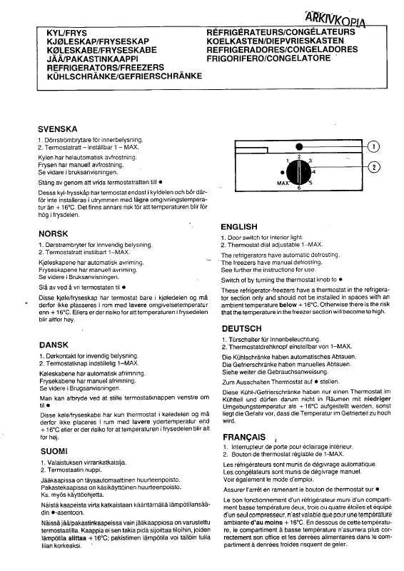 Mode d'emploi ELEKTRO HELIOS AKF2-309A