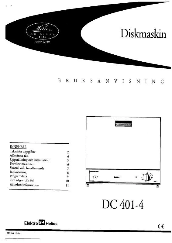 Mode d'emploi ELEKTRO HELIOS DC401-4