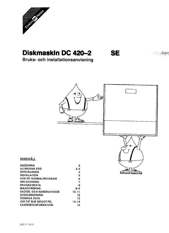 Mode d'emploi ELEKTRO HELIOS DC420-2