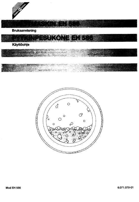 Mode d'emploi ELEKTRO HELIOS EH586