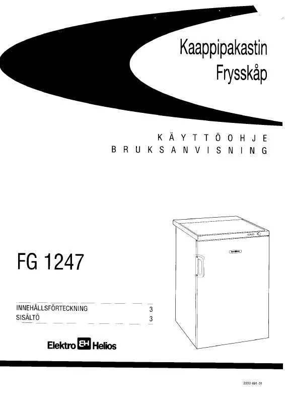 Mode d'emploi ELEKTRO HELIOS FG124-7