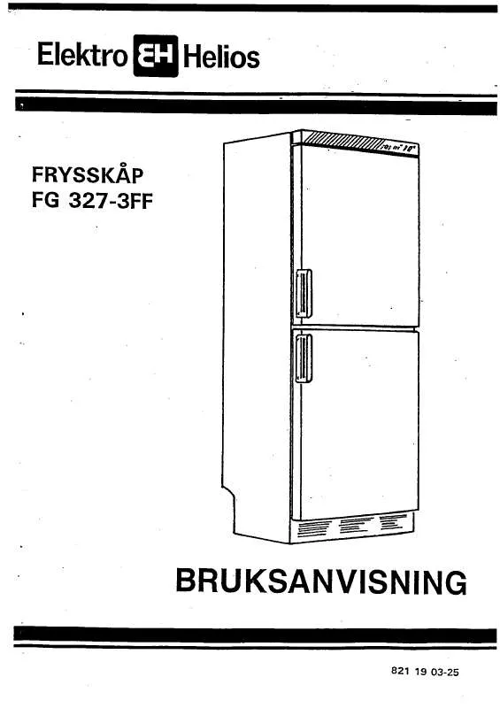 Mode d'emploi ELEKTRO HELIOS FG327-3FF