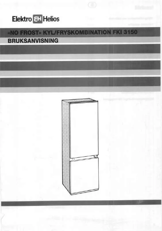 Mode d'emploi ELEKTRO HELIOS FKI3150