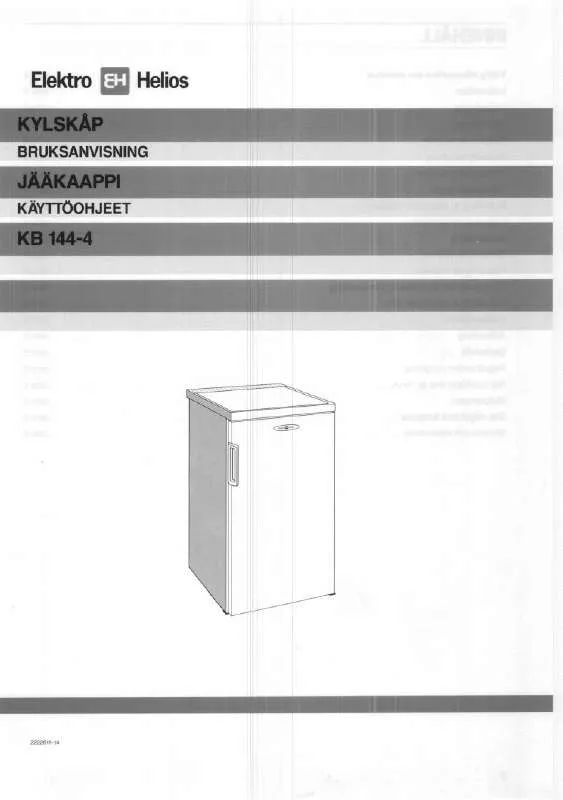 Mode d'emploi ELEKTRO HELIOS KB144-4