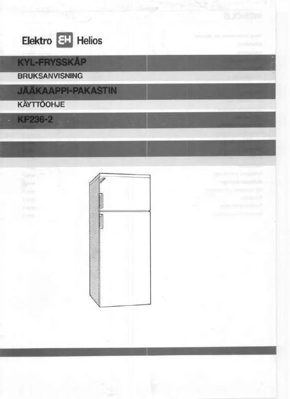 Mode d'emploi ELEKTRO HELIOS KF236-2