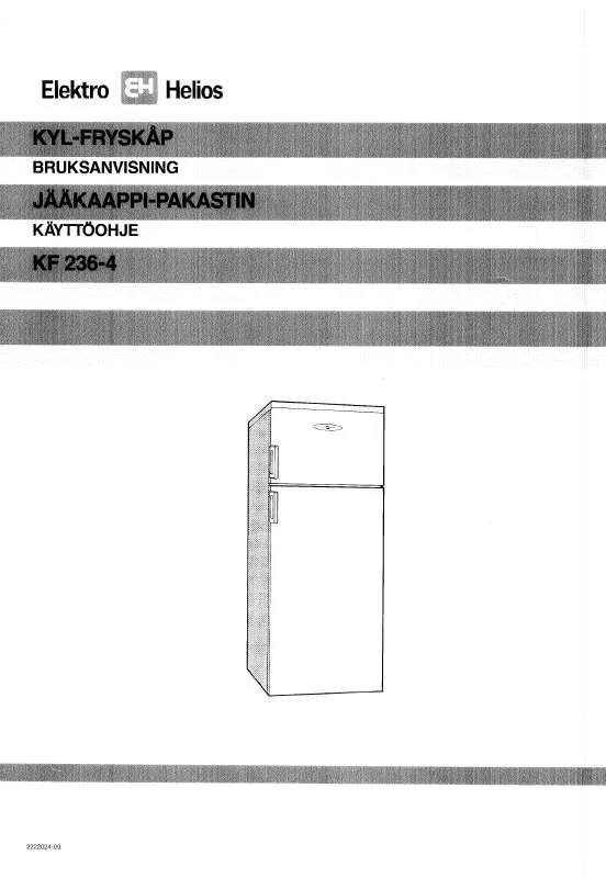 Mode d'emploi ELEKTRO HELIOS KF236-4