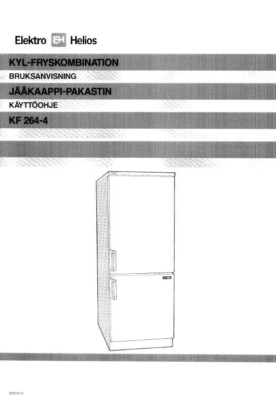 Mode d'emploi ELEKTRO HELIOS KF264-4