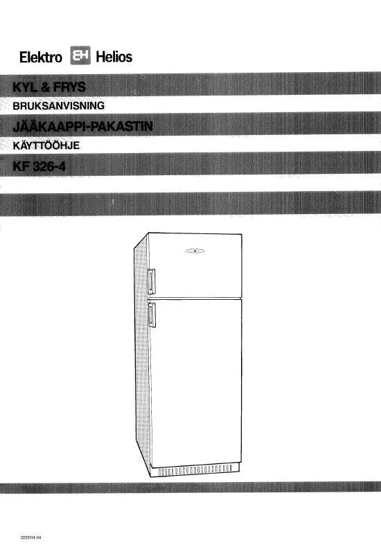 Mode d'emploi ELEKTRO HELIOS KF326-4