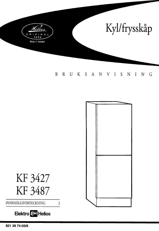 Mode d'emploi ELEKTRO HELIOS KF3427