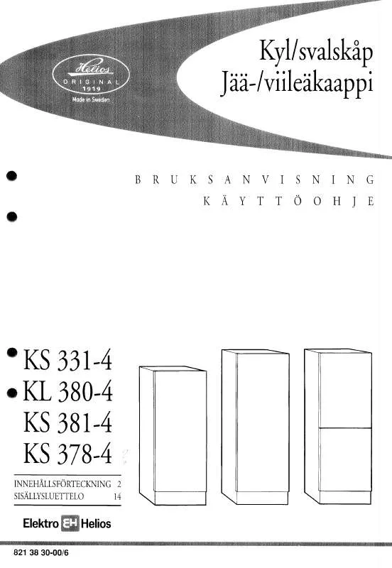 Mode d'emploi ELEKTRO HELIOS KS331-4