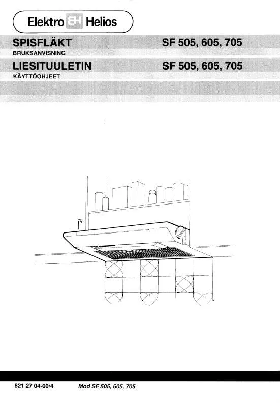 Mode d'emploi ELEKTRO HELIOS SF505