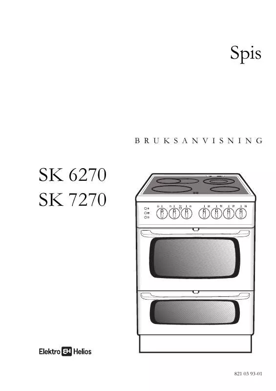 Mode d'emploi ELEKTRO HELIOS SK 6270