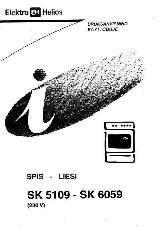 Mode d'emploi ELEKTRO HELIOS SK5109