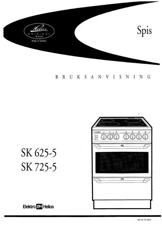 Mode d'emploi ELEKTRO HELIOS SK625-4