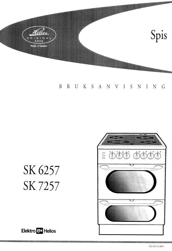 Mode d'emploi ELEKTRO HELIOS SK6257