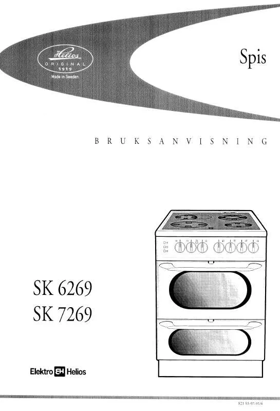 Mode d'emploi ELEKTRO HELIOS SK6269