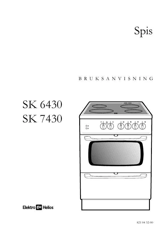 Mode d'emploi ELEKTRO HELIOS SK6430