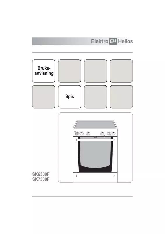 Mode d'emploi ELEKTRO HELIOS SK6500F 230V