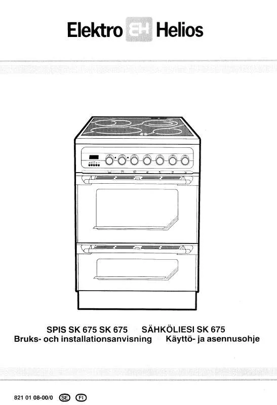 Mode d'emploi ELEKTRO HELIOS SK675