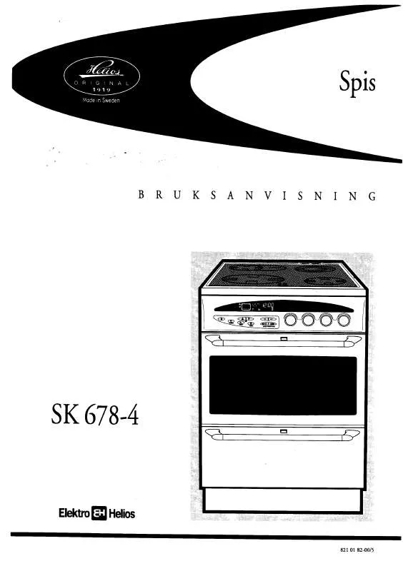 Mode d'emploi ELEKTRO HELIOS SK678-4