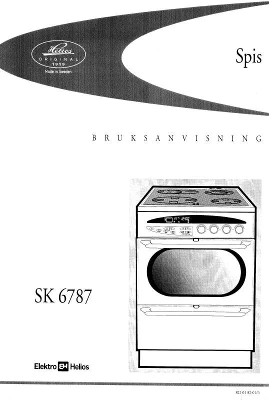 Mode d'emploi ELEKTRO HELIOS SK6787