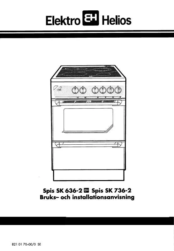 Mode d'emploi ELEKTRO HELIOS SK736-2