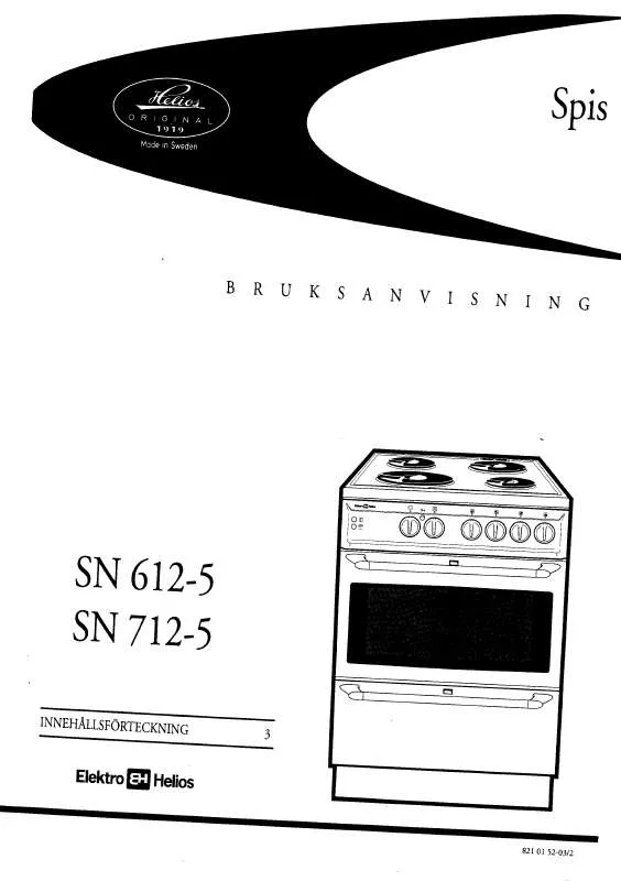 Mode d'emploi ELEKTRO HELIOS SN712-4