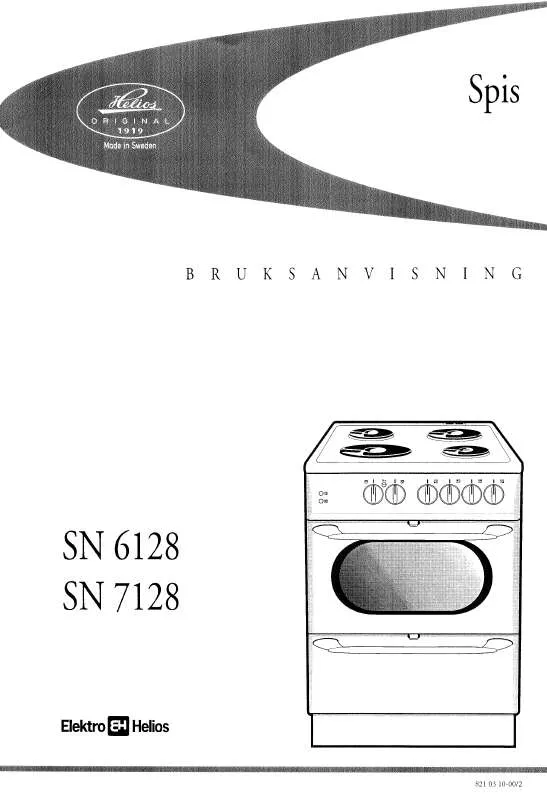 Mode d'emploi ELEKTRO HELIOS SN7128
