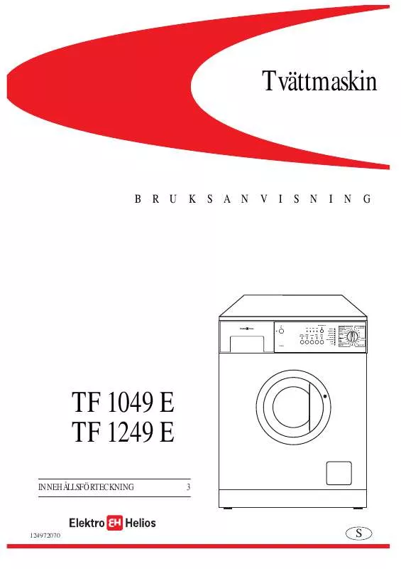 Mode d'emploi ELEKTRO HELIOS TF1049E