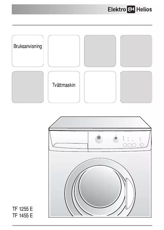 Mode d'emploi ELEKTRO HELIOS TF1455E