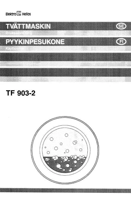 Mode d'emploi ELEKTRO HELIOS TF903-2