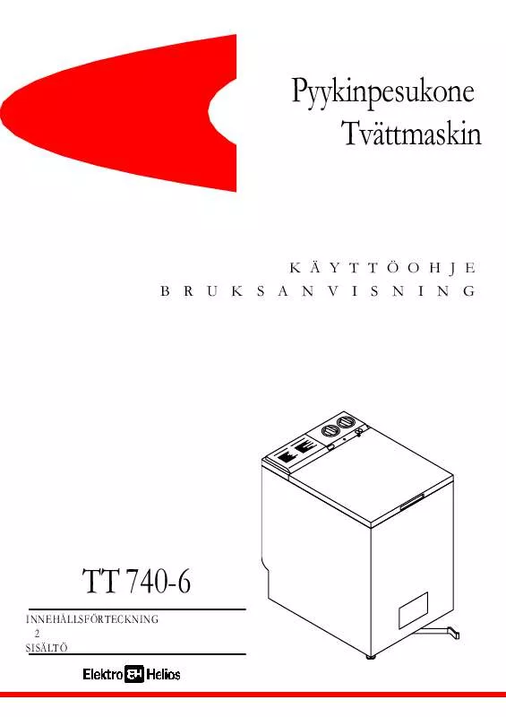 Mode d'emploi ELEKTRO HELIOS TT740-6