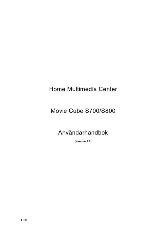 Mode d'emploi EMTEC HRDDISK MOVIE CUBE S800