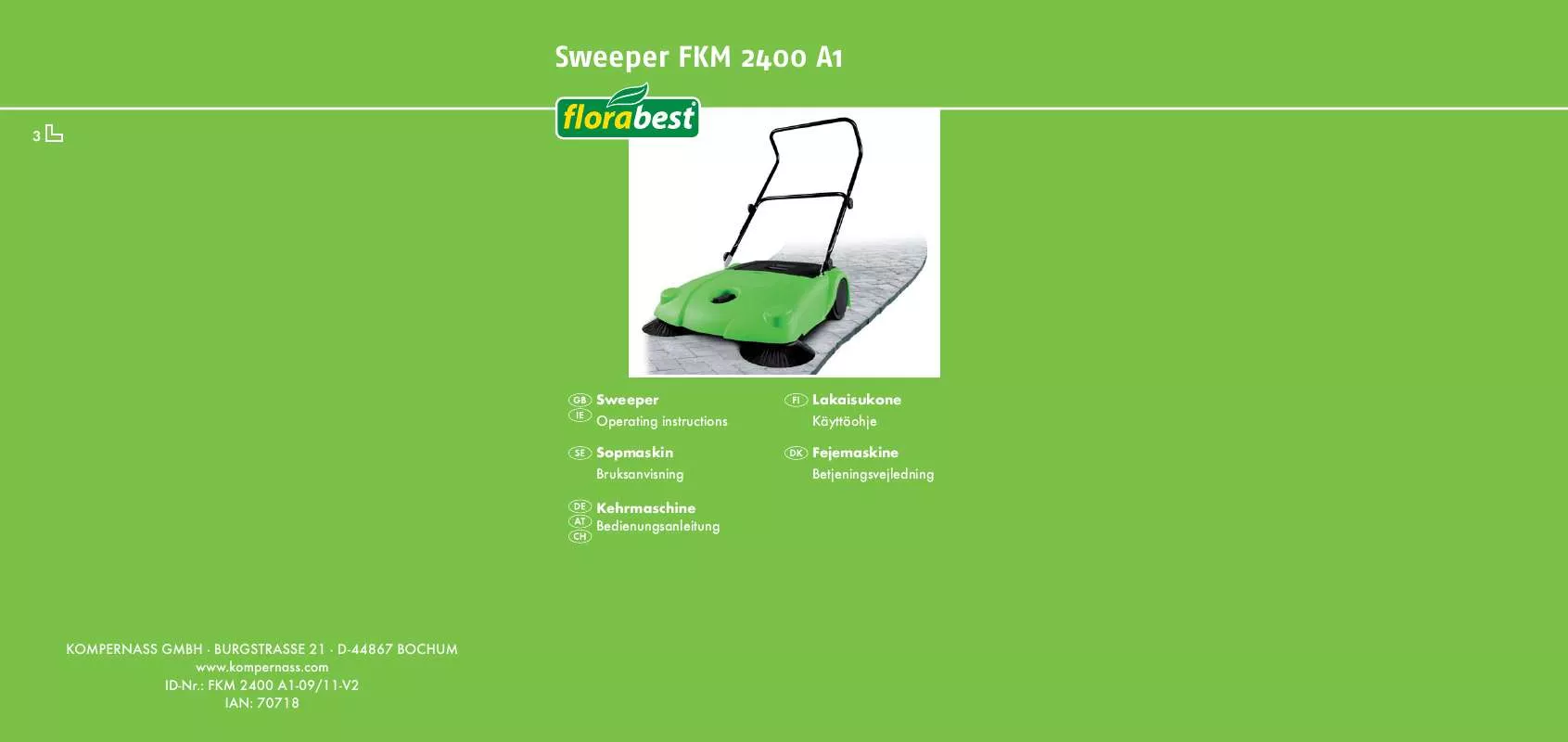 Mode d'emploi FLORABEST FKM 2400 A1