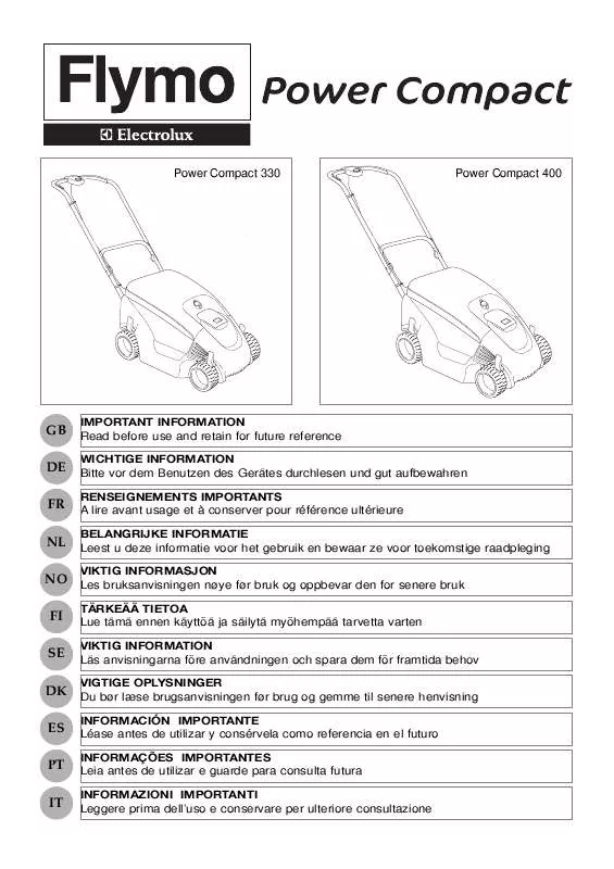 Mode d'emploi FLYMO POWER COMPACT 400