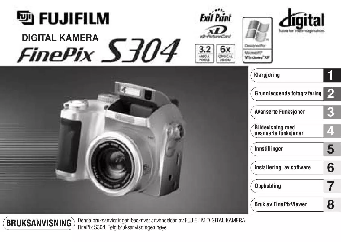 Mode d'emploi FUJIFILM FINEPIX S304