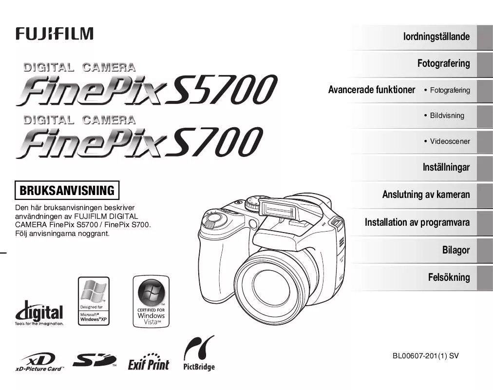 Mode d'emploi FUJIFILM FINEPIX S5700