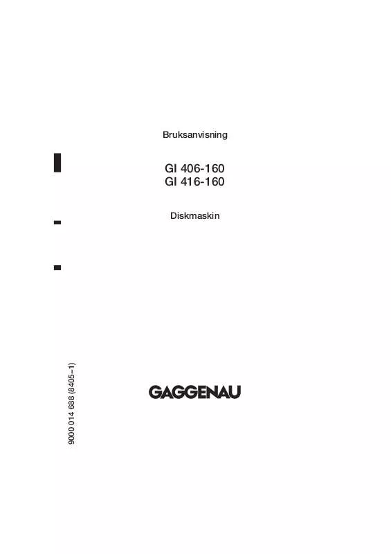 Mode d'emploi GAGGENAU GI416160