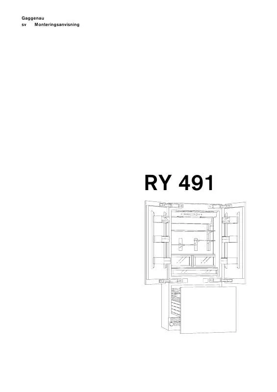 Mode d'emploi GAGGENAU RY491200