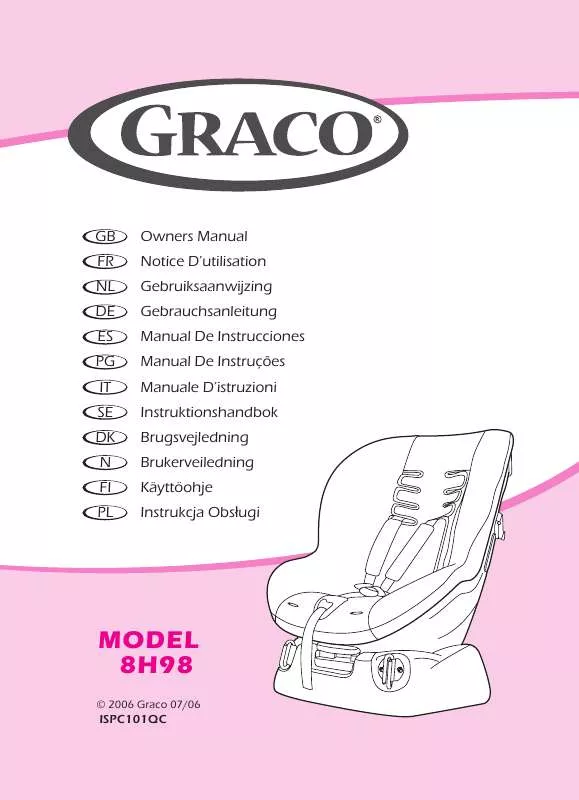 Mode d'emploi GRACO 8H98